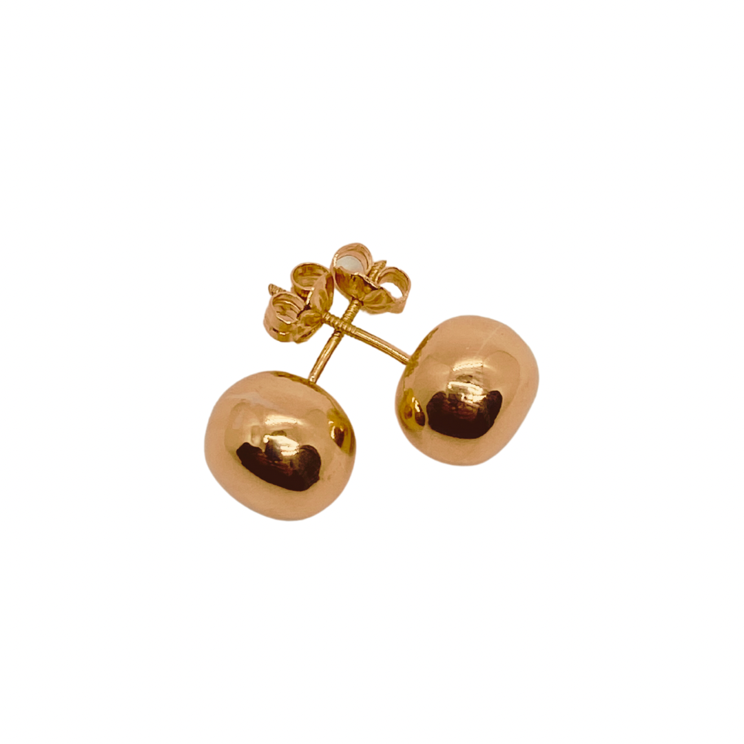 Oro 18k Aros Bolita N 7