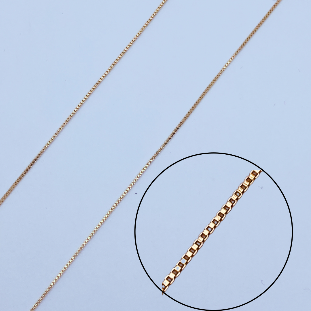 Cadena Veneciana 50cm Oro 18k Italiano