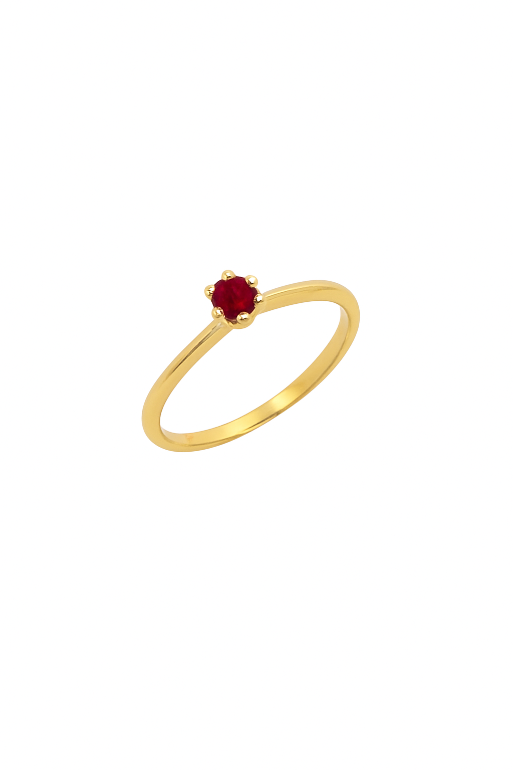 Anillo Solitario  6 grifas tradicional Oro 18k