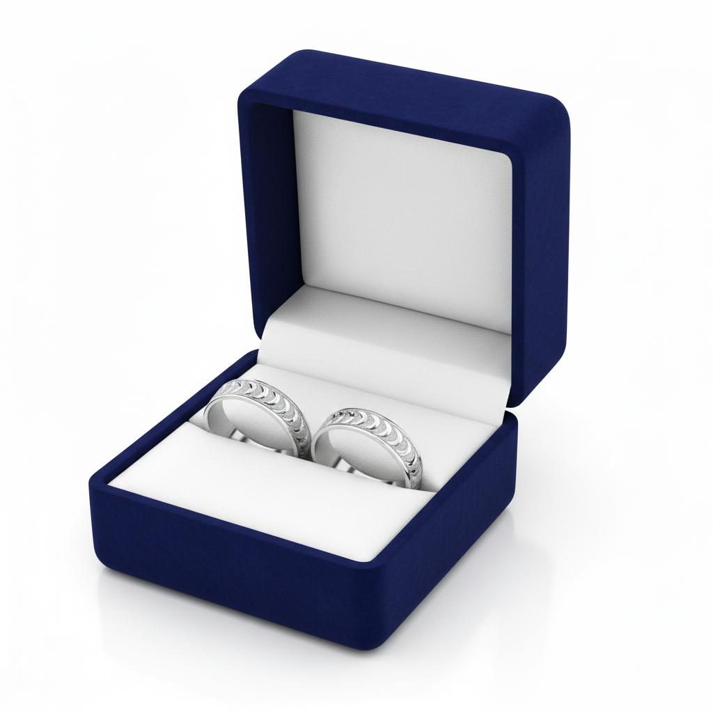 Argollas de Matrimonio Planas 4mm Facetada Modelo Argolla Entrelazada Plata Nacional