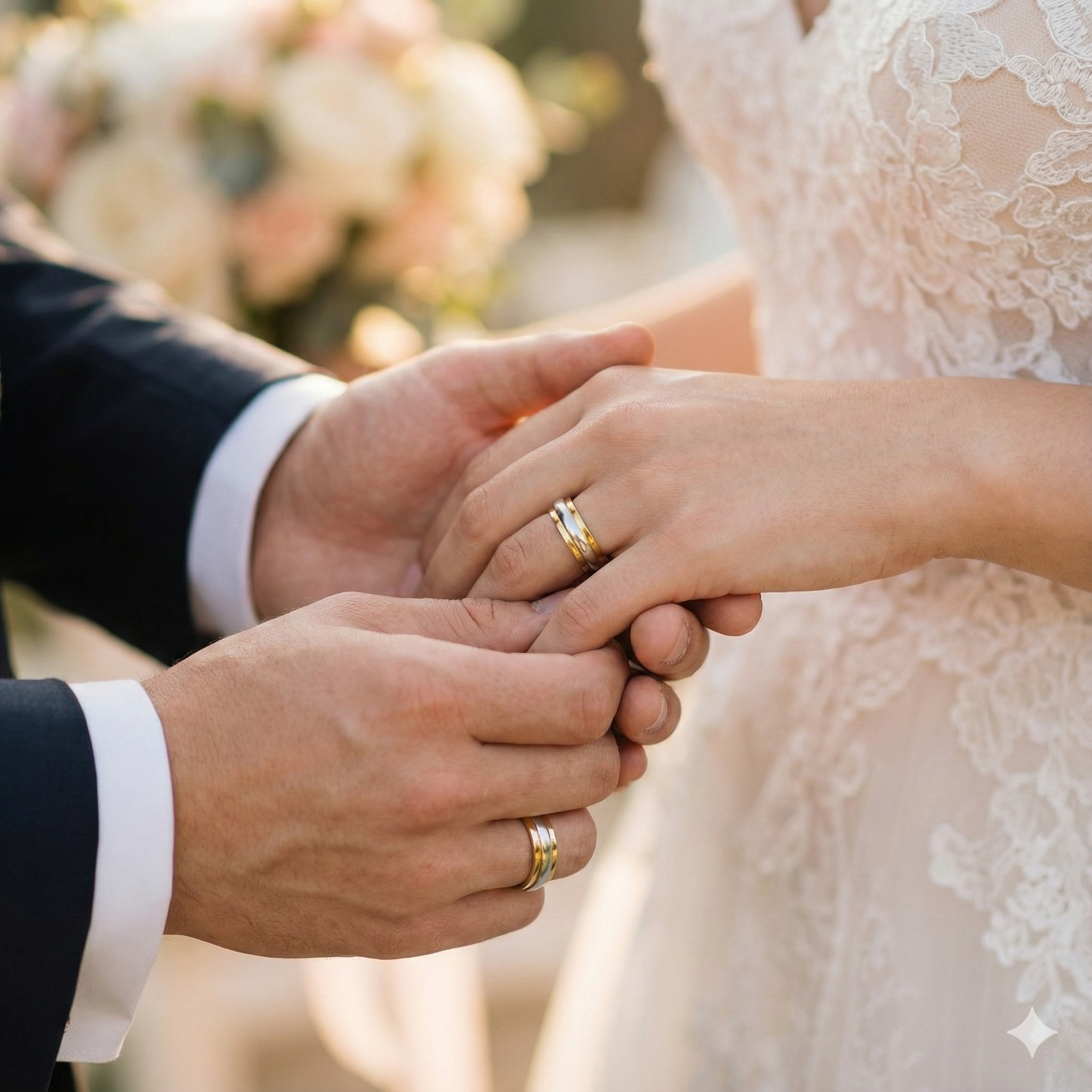 Argollas de Matrimonio Inglesas 5mm Plata Nacional con aplicaciones de Oro 14k
