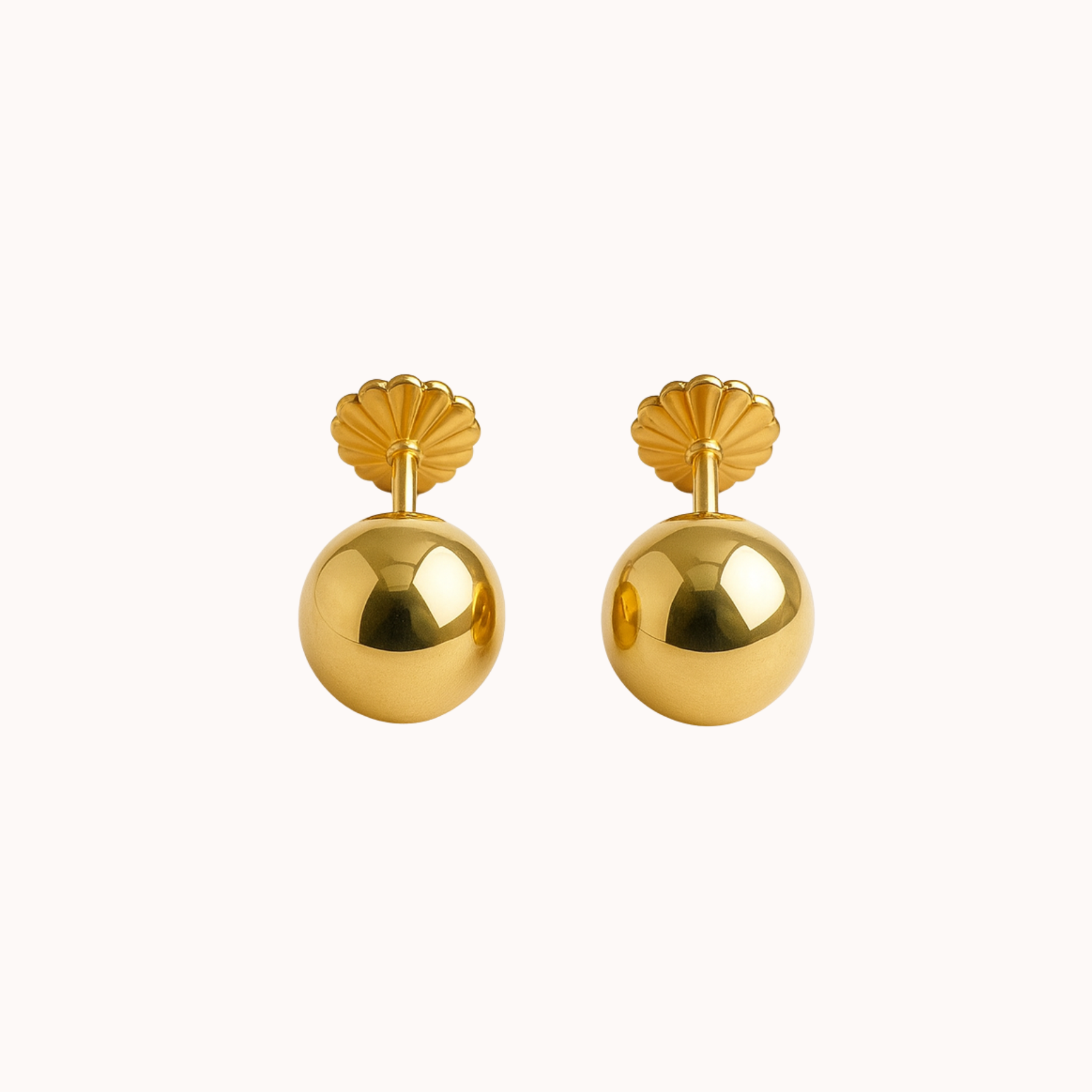 Oro 18k Aros Bolita N 7