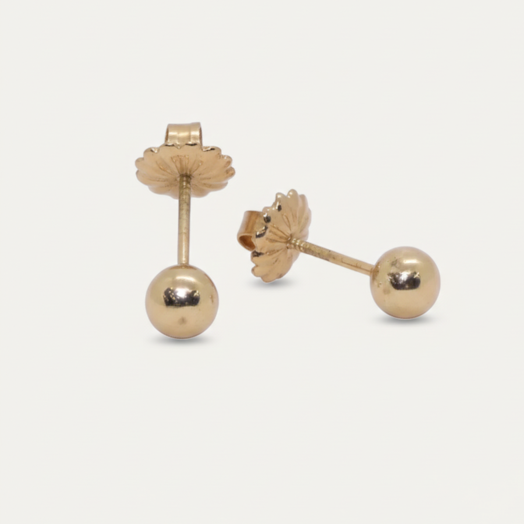 Aros Bolita N 1 Oro 18k