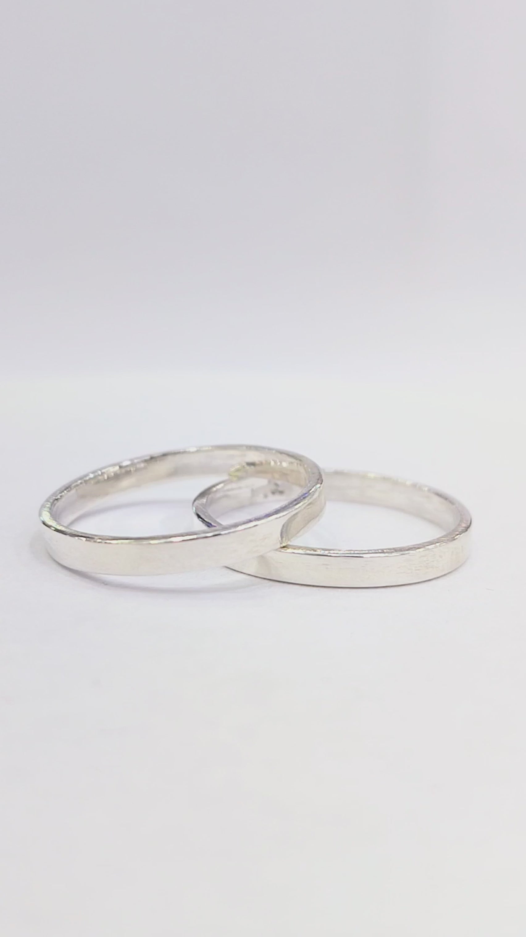 Argollas Ilusiones de Planas 2mm Plata Nacional