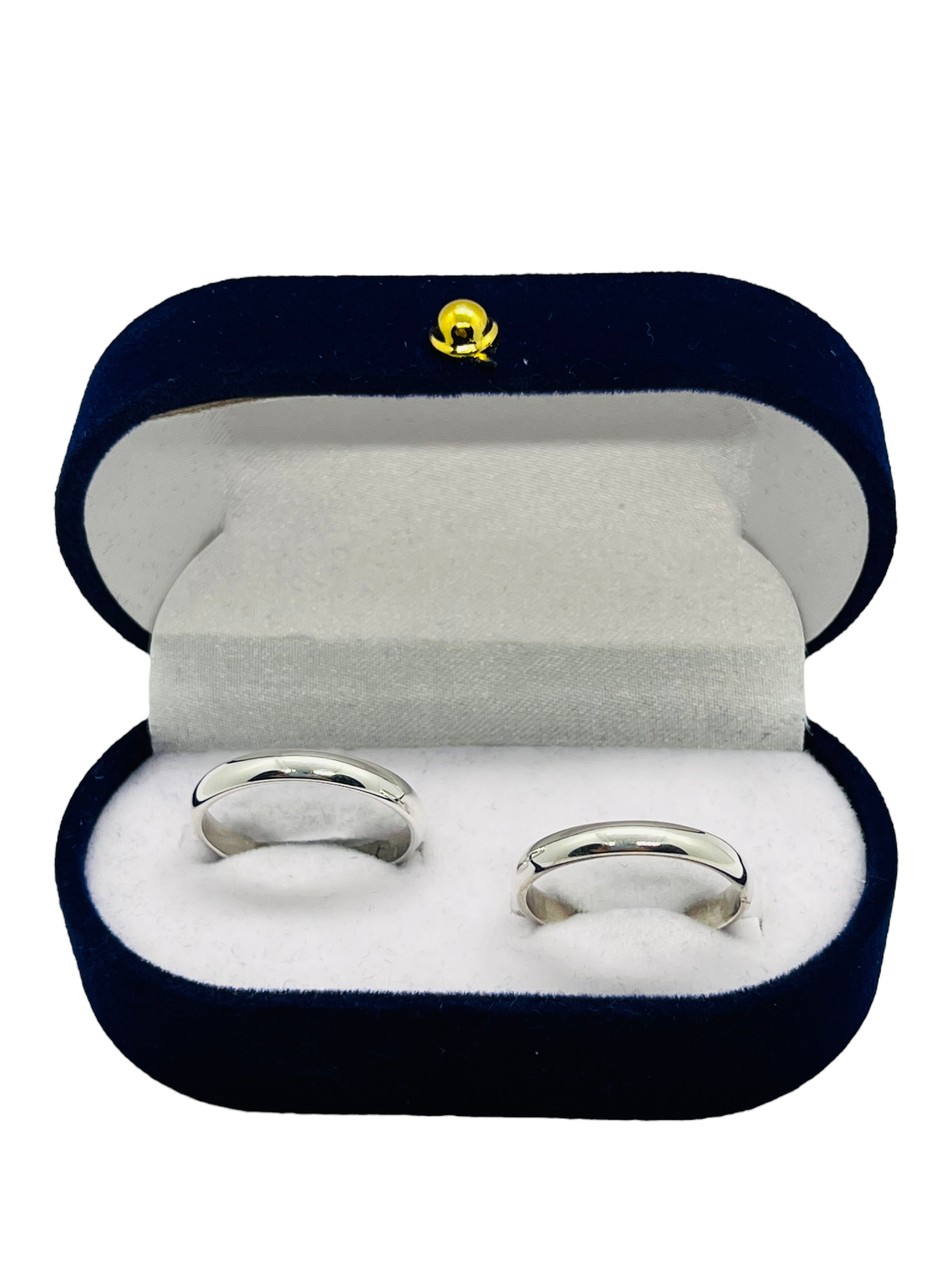 Argollas de Matrimonio Media Caña 3mm Plata Nacional