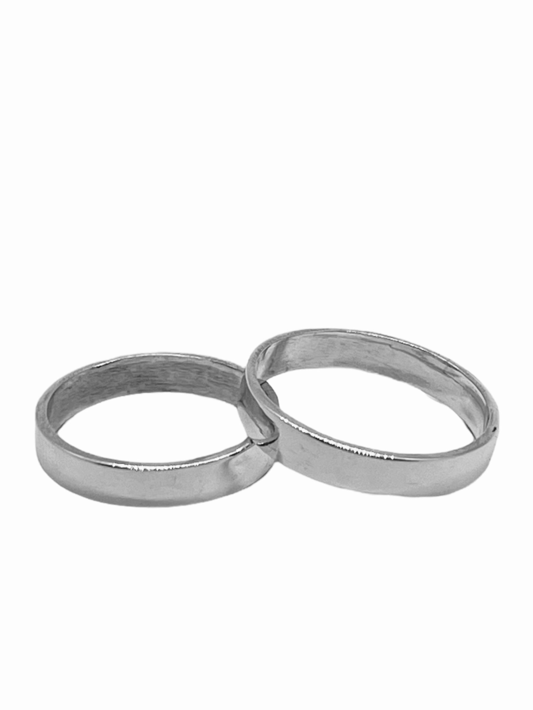 Argollas de Matrimonio Planas 3mm Plata Nacional
