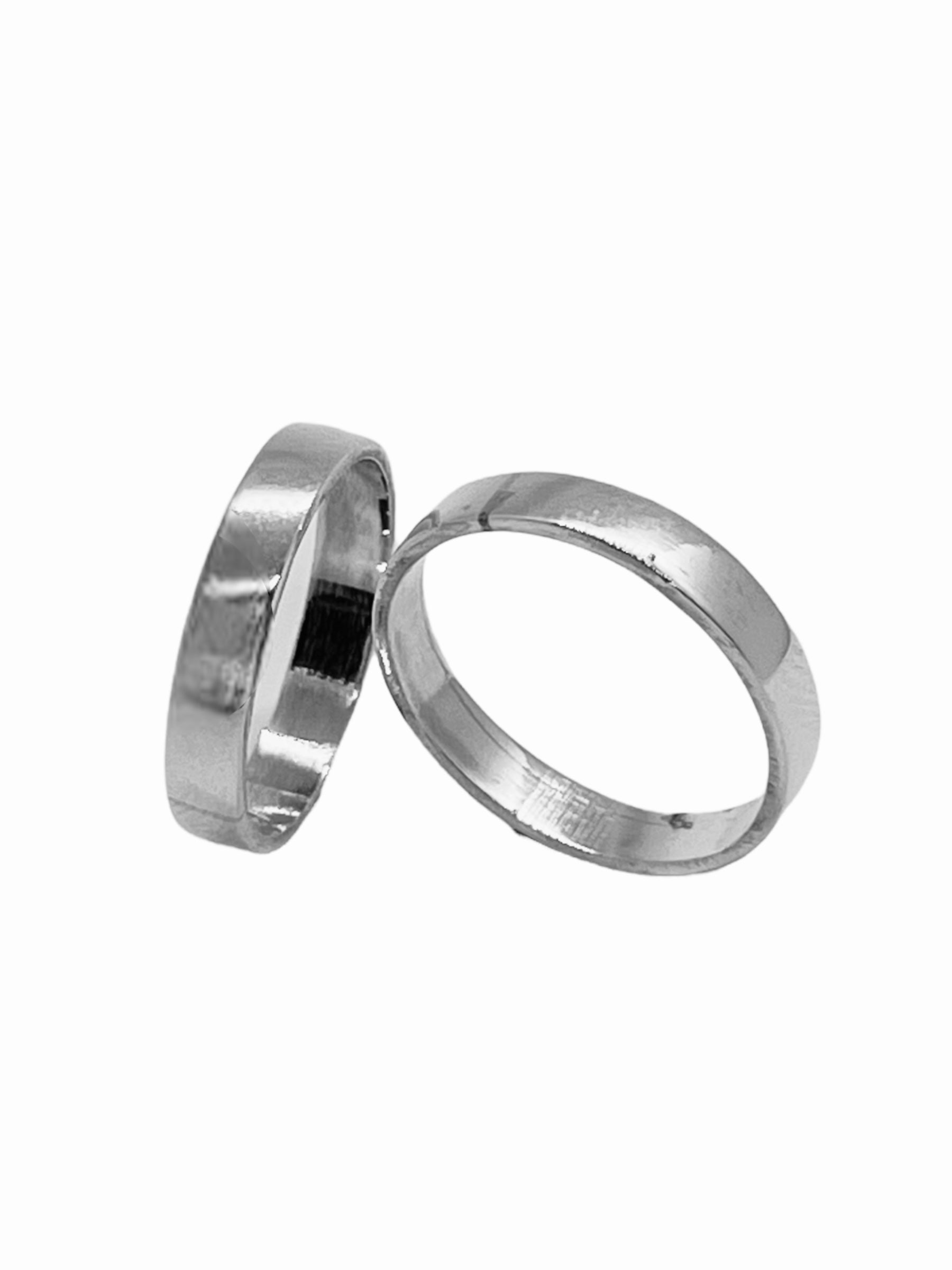 Argollas de Matrimonio Planas 3mm Plata Nacional