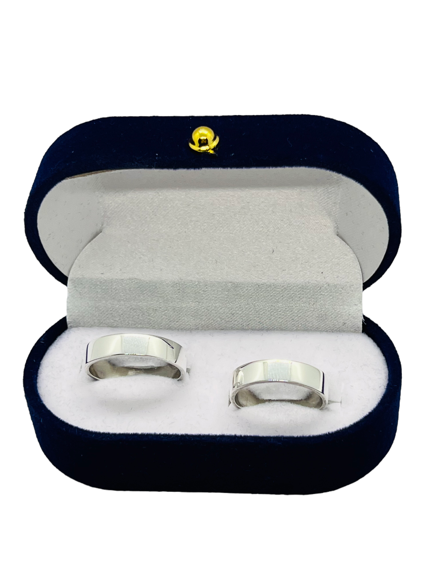 Argollas de Matrimonio Planas 4mm Plata Nacional