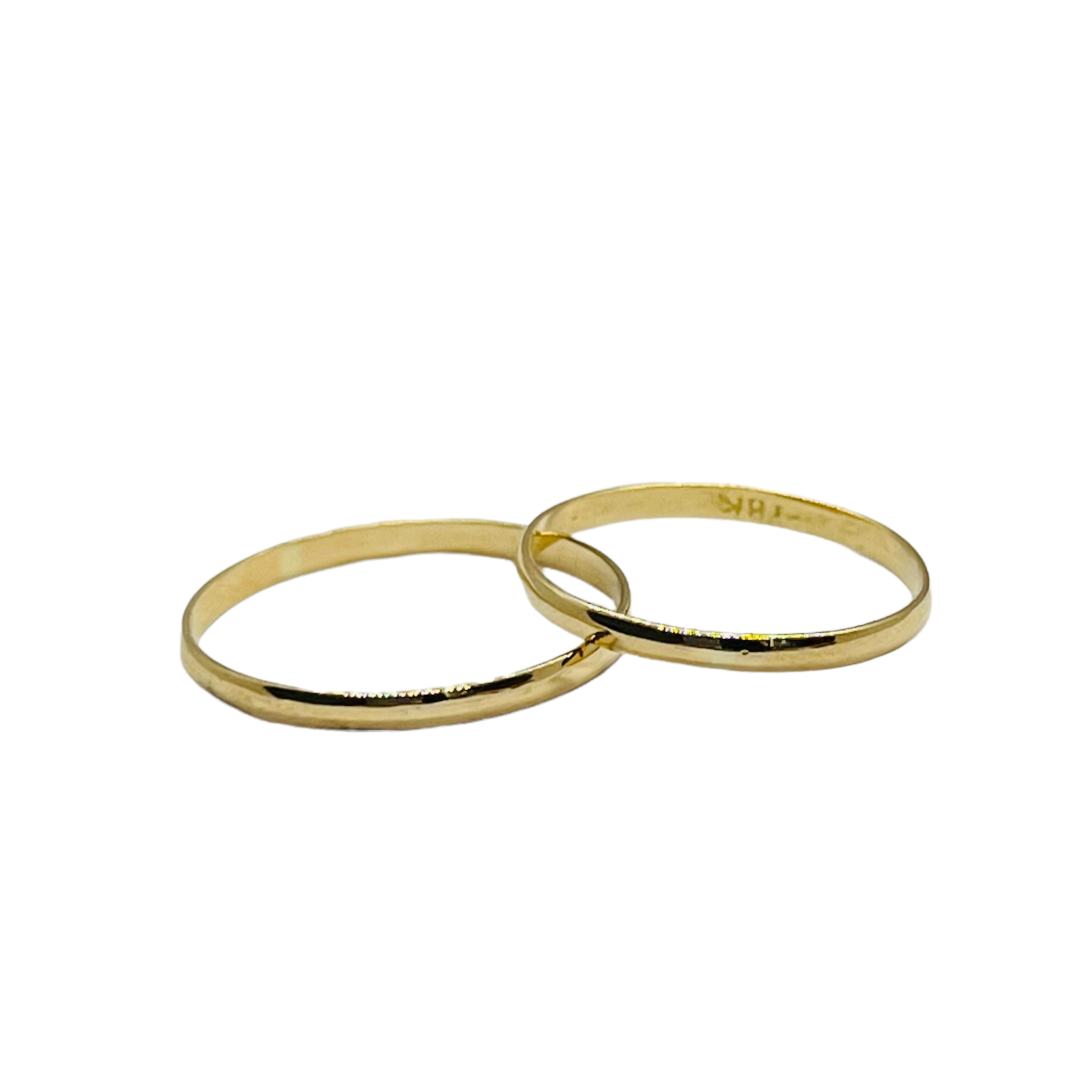 Argollas Ilusión de Matrimonio Medida Caña 2mm Oro 18k