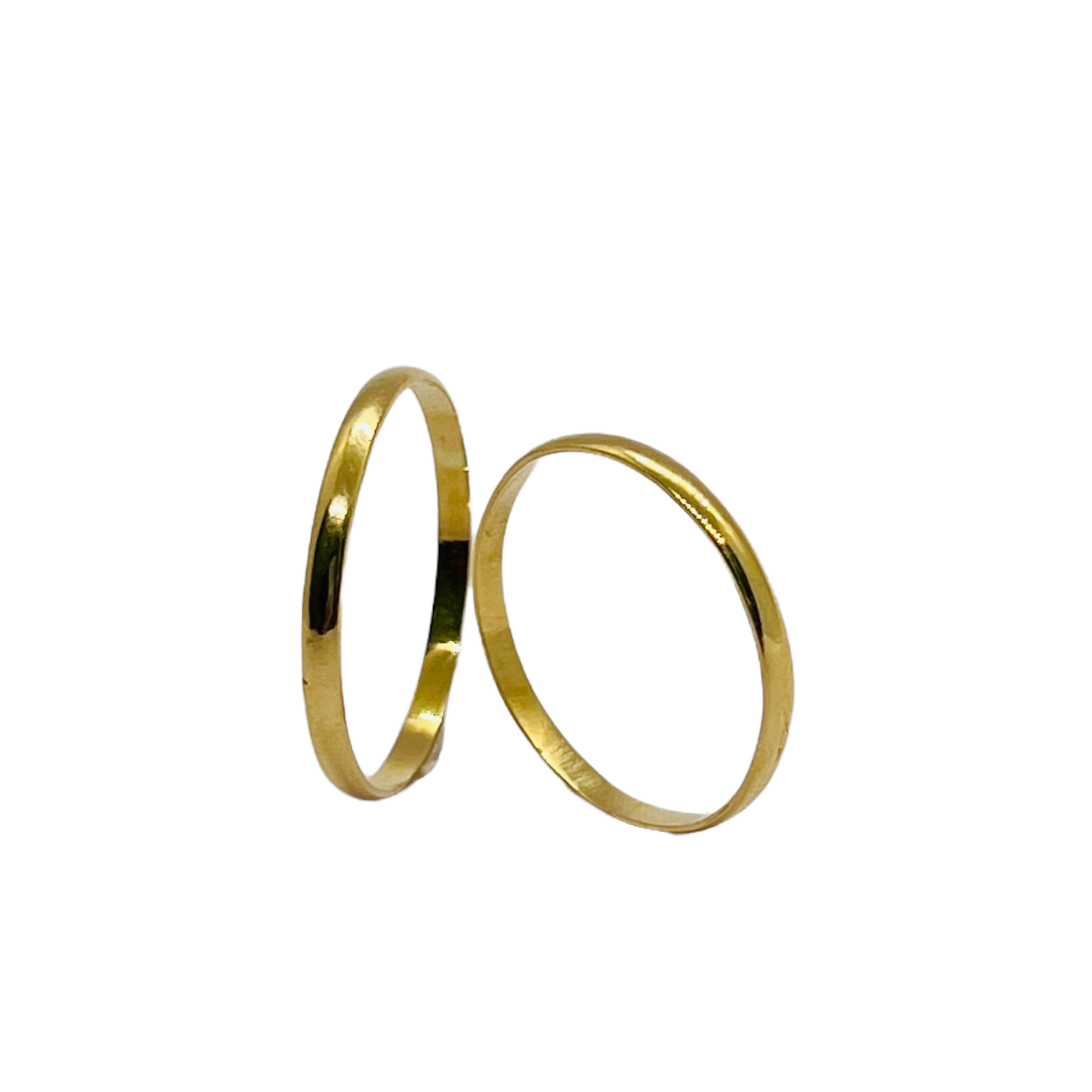Argollas Ilusión de Matrimonio Medida Caña 2mm Oro 18k