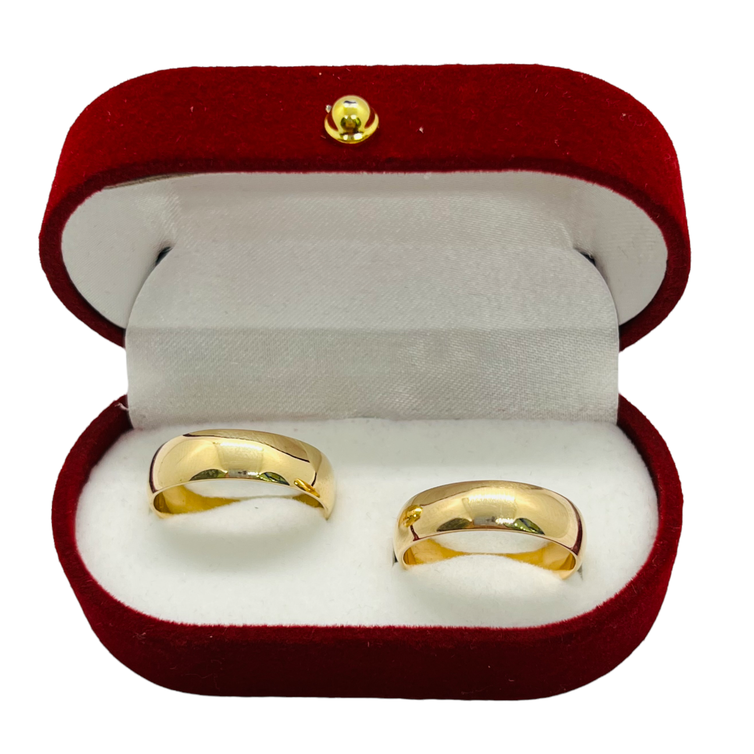 Argollas de Matrimonio Media Caña 5mm Oro 18k