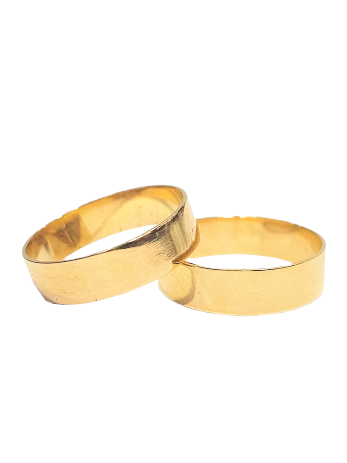 Argollas de Matrimonio Planas 5mm Oro 18k