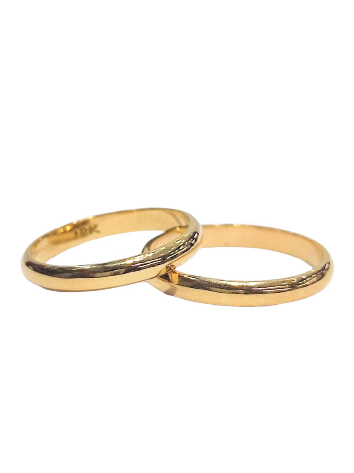Argollas de Matrimonio Inglesas 3mm Oro 18k