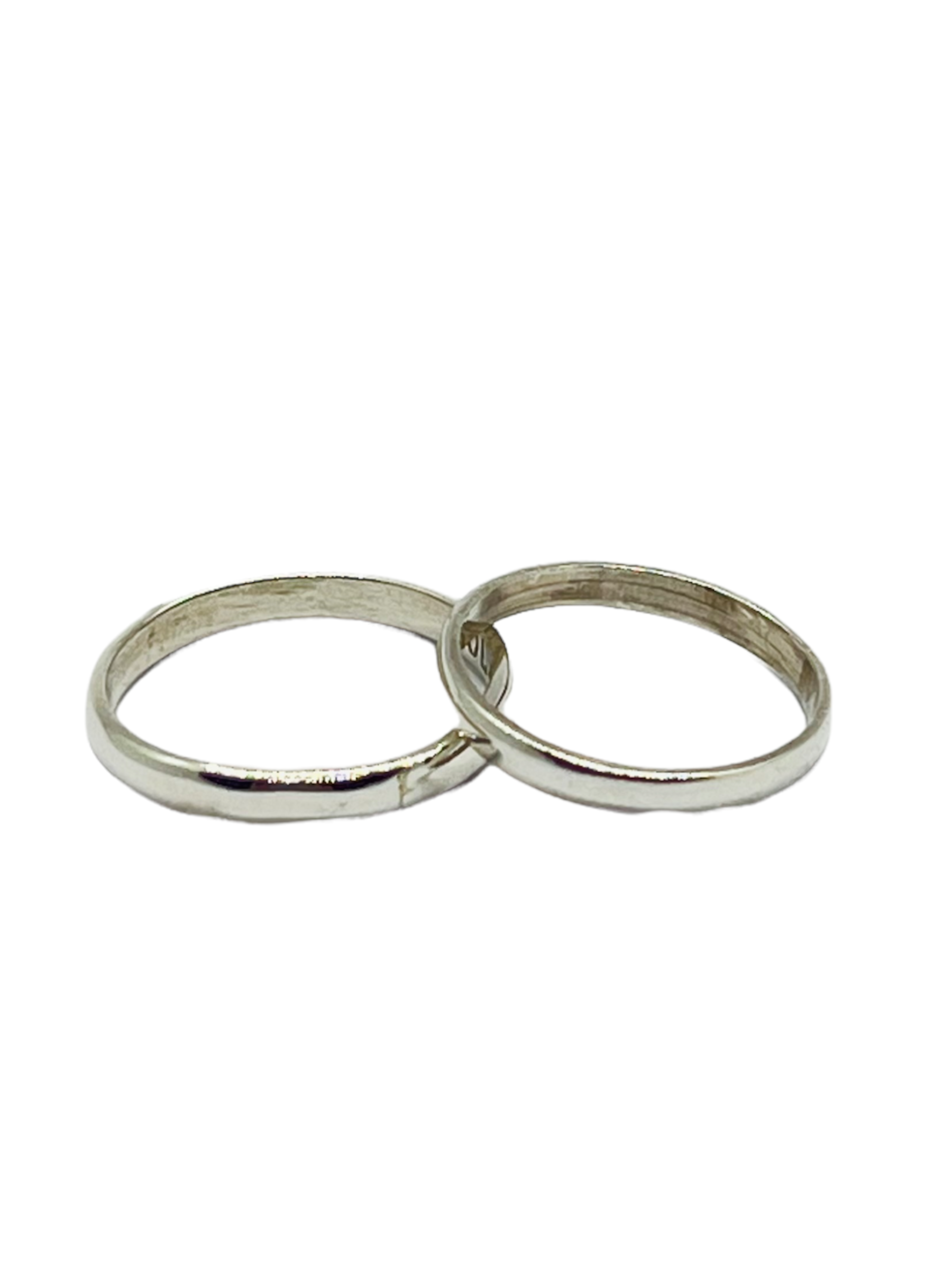 Argollas Ilusiones Media Caña 2mm Plata Nacional