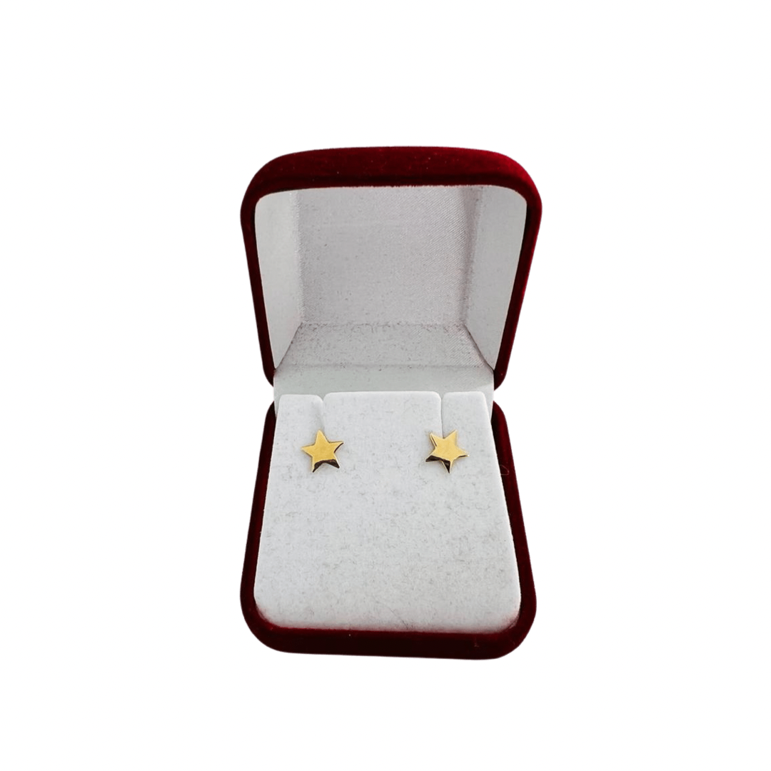 Aros Estrella Oro 18k